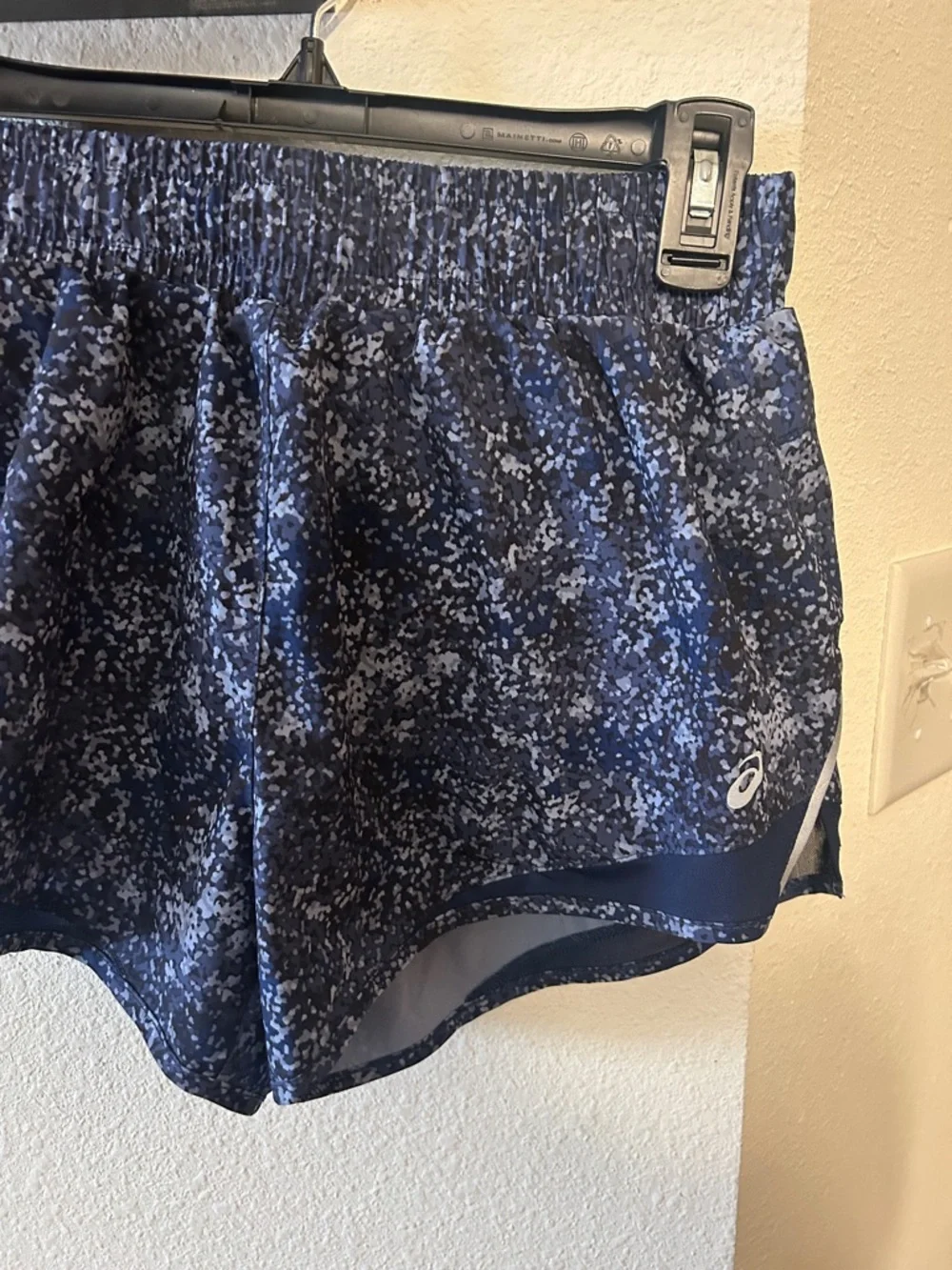 ASICS Navy Speckle Athletic Running Shorts